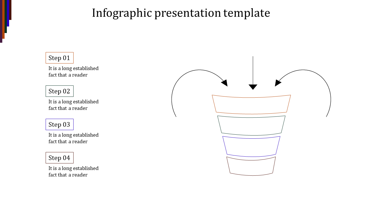 Free - Awesome Infographic Presentation Template With Four Nodes